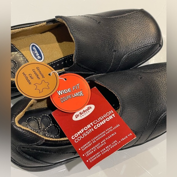 *NEW* Leather Dr. Scholl's Bonnie Casual Black Slip-On Woman’s Loafers - Picture 12 of 12